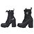 ZAPATOS GIVENCHY BOTINES DE PIEL TERRA NEGRO BE603QE1AU 40 BOTAS COMBAT - vista 2