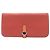 Hermès Portafoglio lungo in pelle Hermes Dogon Rosso
