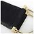 Cintura larga in suede Gucci nera e dorata XS Nero - vista 5