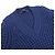 Louis Vuitton Wollpullover mit V-Ausschnitt marineblau S - Ansicht 3