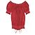 Top rojo recogido Gucci XS Roja