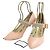 Pumps in pelle floreale Gucci rosa