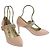 Pumps in pelle floreale Gucci rosa - vista 2