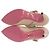 Pumps in pelle floreale Gucci rosa - vista 6