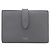 Céline Celine Medium Strap Wallet Leather Gray Brown