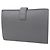 Céline Celine Medium Strap Wallet Leather Gray Brown - view 2
