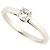 Bulgari Bvlgari Pt950 Diamant Solitär Ring Silber