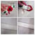 Yves Saint Laurent Ceinture blanche YSL des années 80 avec des coquelicots rouges  - vue 8