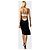 Balenciaga Black Echo Kleid schwarz Weiß - Ansicht 2