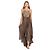 Vestido Jean Louis Scherrer Sable Impérial de seda marrón Castaño