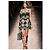 Valentino Vestido Columna Bordado Primavera 2015 Blanco Verde - vista 4