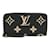 Louis Vuitton Monogram Empreinte Zippy Wallet Black Multiple colors Beige Cloth  ref.2345506