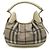 Borsa a spalla a quadri Burberry Marrone Grigio - vista 2