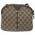 GUCCI GG Supreme Web Sherry Line Borsa a Spalla PVC Beige 004 02 047 Auth BA3428 - vista 2