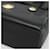 Borsa MCM in pelle nera e oro Auth BA3459 Nero D'oro - vista 9