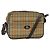 Autre Marque Bolsa de Ombro Burberrys Nova Check em Lona Bege Dourada Auth ti3263 Dourado