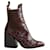 Chloé Bordeaux-Stiefel Exotisches Leder