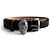 Philipp Plein Skull Croco Printed Leather Medium Belt 80 Black