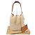 Borsa Shopper Saint Laurent in pelle di agnello beige