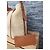Borsa Shopper Saint Laurent in pelle di agnello beige - vista 9