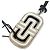 Bulgari Collana in pelle con logo Parentesi di Bvlgari Nero Bianco