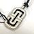 Bulgari Collana in pelle con logo Parentesi di Bvlgari Nero Bianco - vista 2