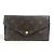 Portafoglio Lungo Jeanne Monogramma Louis Vuitton Marrone Rosa