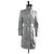 Autre Marque Trench in cotone grigio chiaro con cintura