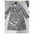 Autre Marque Trench in cotone grigio chiaro con cintura - vista 10
