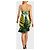 Roberto Cavalli Vestido Wild Amazon Primavera 2009 Verde Amarillo - vista 2