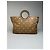 Vintage Courreges Monogram Handtasche Gold Braun - Ansicht 5