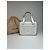 Céline Vintage Celine Paris Leder Baumwollhandtasche weiß
