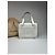 Céline Vintage Celine Paris Leder Baumwollhandtasche weiß - Ansicht 2