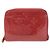 Monedero Zippy de cuero patentado M93608 de Louis Vuitton Roja Burdeos