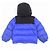 Giacca in Piuma Moncler Kids Blu Nero - vista 2