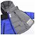 Giacca in Piuma Moncler Kids Blu Nero - vista 8