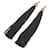 Yves Saint Laurent Boucles d'oreilles longues à franges Saint Laurent or noir  - vue 1