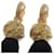 Yves Saint Laurent Boucles d'oreilles longues à franges Saint Laurent or noir  - vue 3