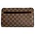 Borsa Clutch Louis Vuitton Damier Ebene Marrone