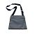 Pochette in satin grigio Prada Marrone - vista 2