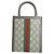 Borsa a Spalla Gucci GG Supreme Ophidia in Tela Beige - vista 2