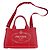 Prada Rote Mini Canapa Canvas Tote Tasche