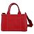 Prada Rote Mini Canapa Canvas Tote Tasche - Ansicht 3