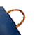 Bamboo Borsa Gucci in bambù blu e pelle - vista 8