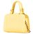 Borsa shopping Chanel Mini in pelle di vitello gialla con etichetta Click Giallo - vista 2
