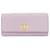 Fendi Peekaboo Calfskin Long Wallet Purple Leather  ref.2348560