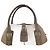 Autre Marque Borsa Senda in suede di struzzo Loewe marrone beige