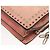 VALENTINO Borsa a spalla con catena di strass in suede rosa argento Auth BA3802 - vista 17