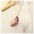VALENTINO Borsa a spalla con catena di strass in suede rosa argento Auth BA3802 - vista 23
