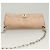 VALENTINO Borsa a spalla con catena di strass in suede rosa argento Auth BA3802 - vista 6